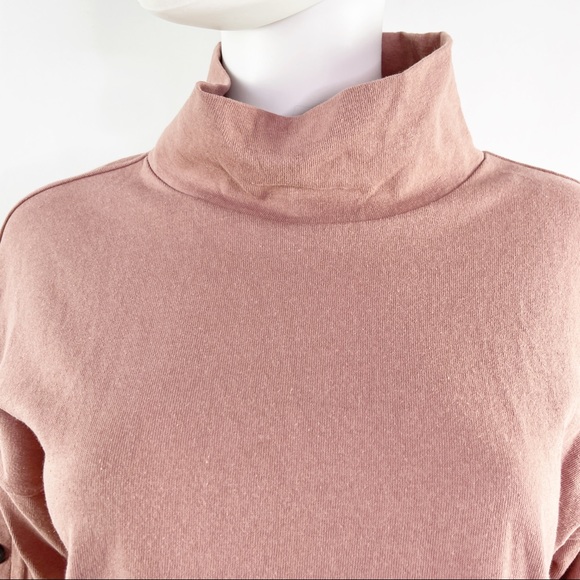 New Madewell Blush Pink Long Sleeve Button Sleeve Sweater Top Size S - Picture 3 of 10